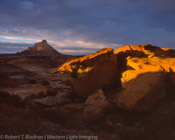 Last Light, Factory Butte, Utah (4x5)